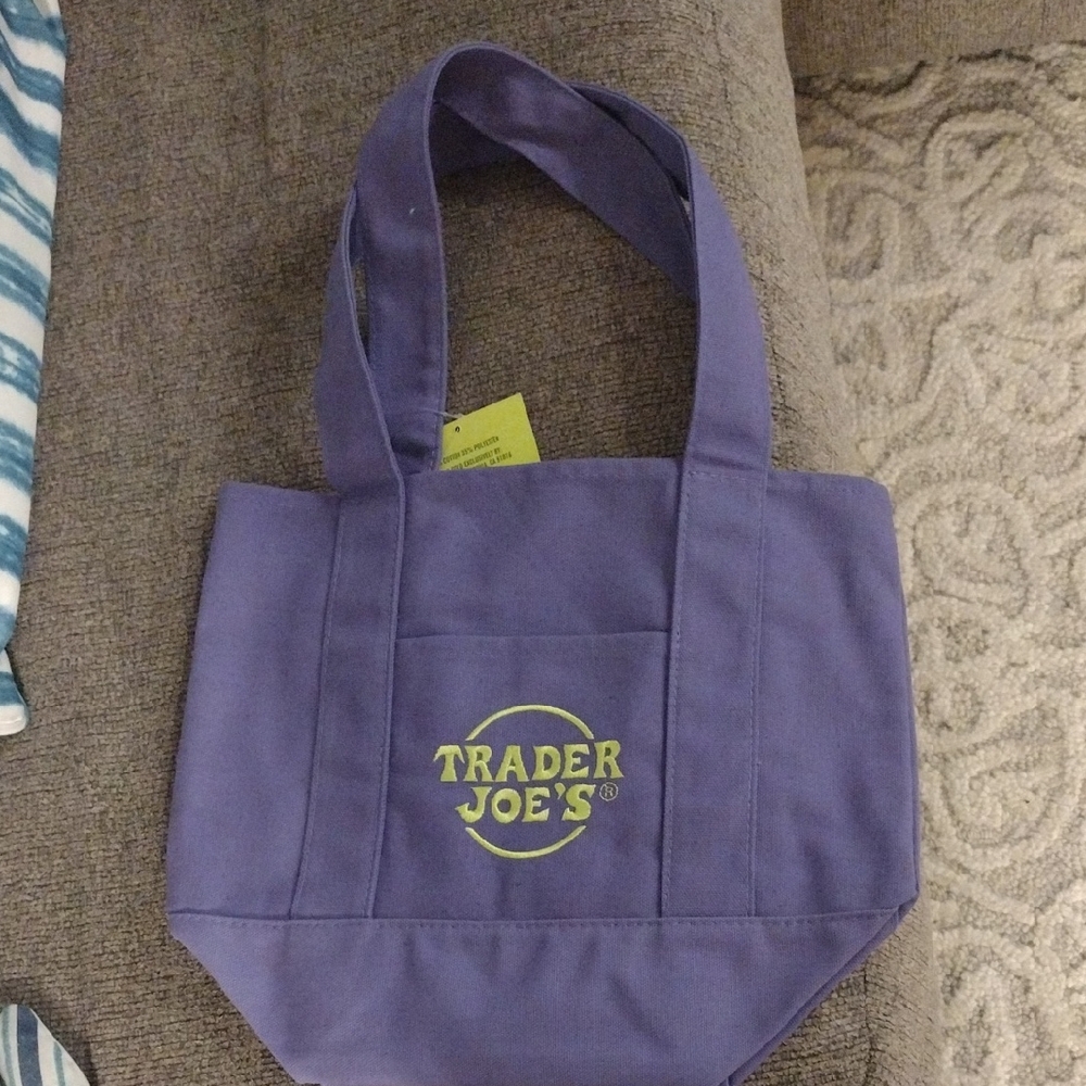 Trader Joe's Purple Tote Bag
